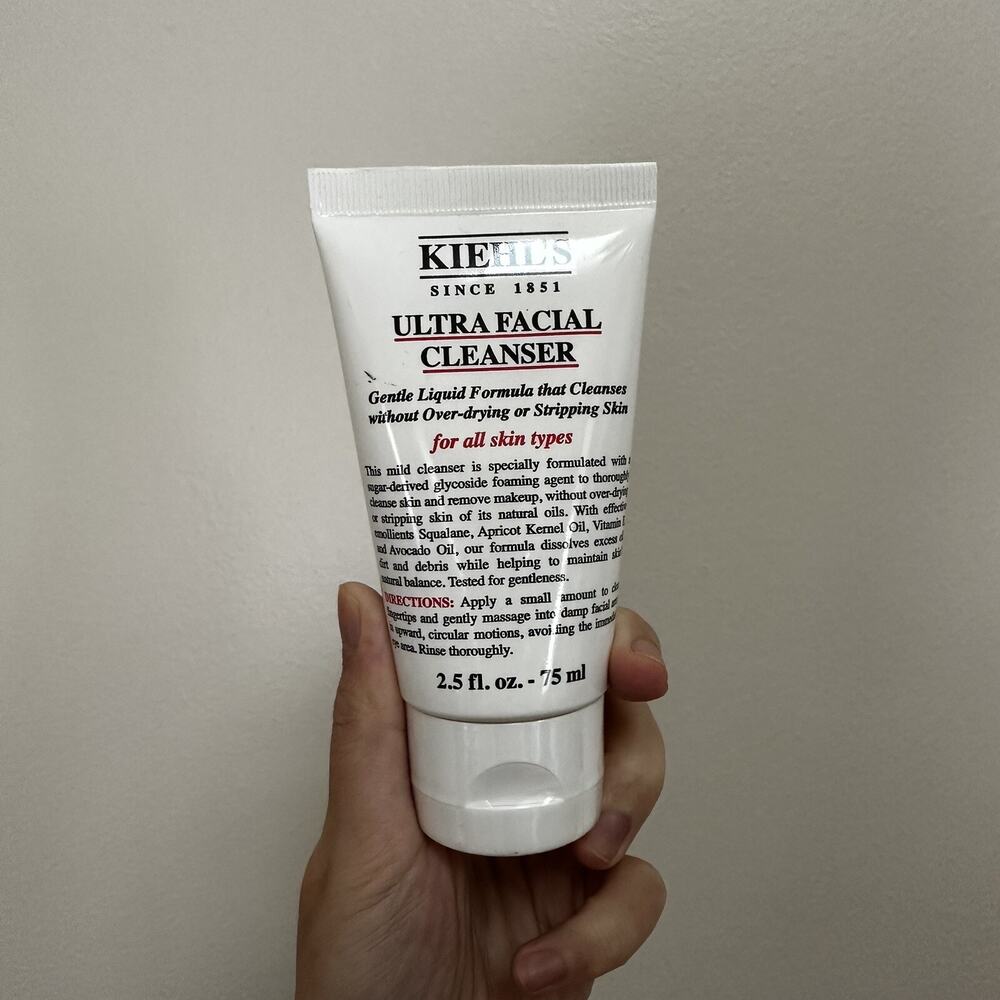 NEW Sealed Kiehl's Ultra Facial All Skin Types Cleanser for Unisex, 2.5 Ounce
